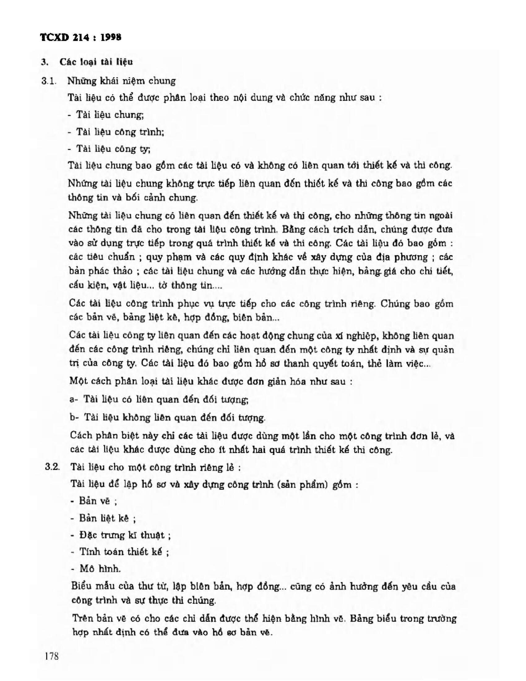 Tiêu Chuẩn Xây Dựng Tcxd 214:1998 Về Bản Vẽ Kỹ Thuật - Hệ Thống Ghi Mã Và  Trích Dẫn (Tham Chiếu) Cho Bản Vẽ Xây Dựng Và Các Tài Liệu Có Liên Quan