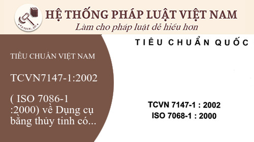 Tiêu chuẩn quốc gia tcvn7147-1:2002 ( iso 7086-1 :2000) về dụng cụ bằng ...